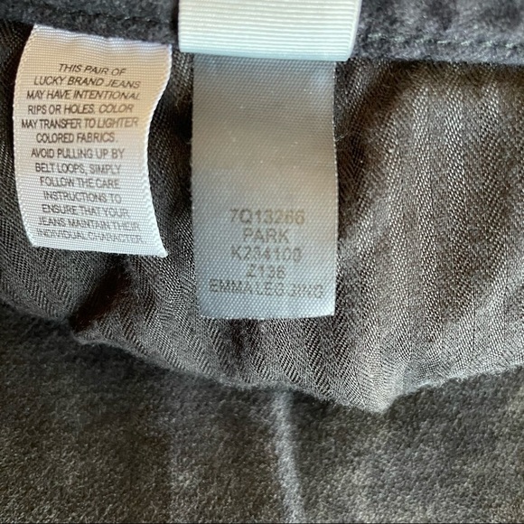 Lucky Brand Emma jegging velvet Grey Pants Size 20 - Picture 7 of 11